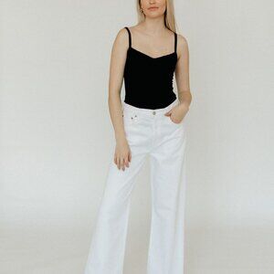 AGOLDE Low Slung Baggy Jean in Milkshake